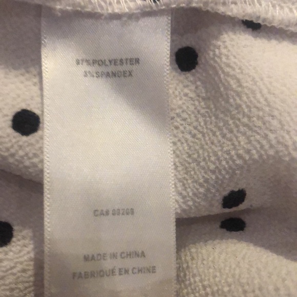 CLEO Cap Sleeve V-Neck Black Polka Dots on White background, Tie Belt - Picture 4 of 5